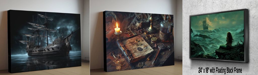 Set Sail with Adventure: Introducing Our Epic Pirate Artwork Collection