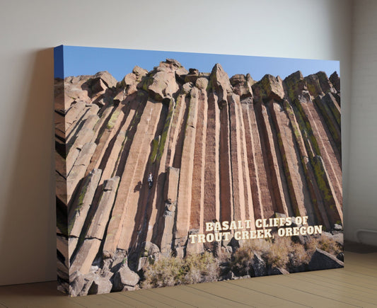 Basalt Cliffs of Trout Creek, Oregon - Landscape Photography | Travel Gift | Climbing Art Prints | Oregon Art Print