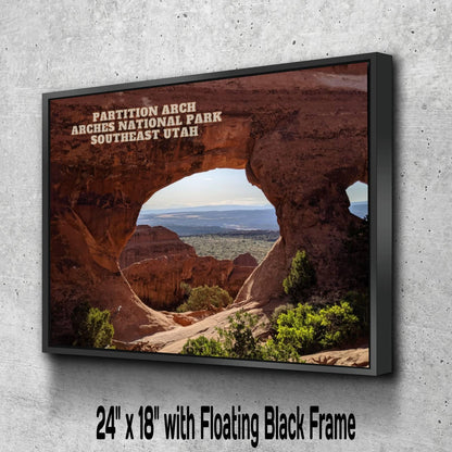 Partition Arch - Arches National Park - Park Avenue | National Park Photography | Utah Travel Gift | Canyon Landscape| Nature Prints Utah