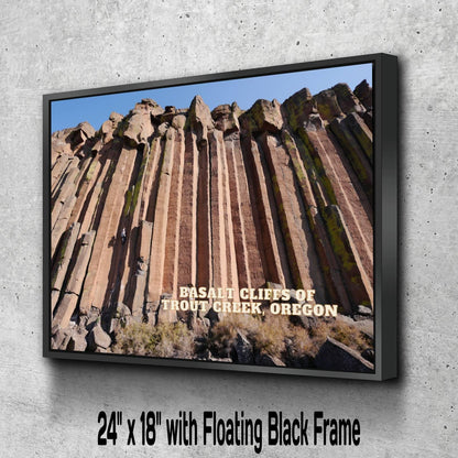 Basalt Cliffs of Trout Creek, Oregon - Landscape Photography | Travel Gift | Climbing Art Prints | Oregon Art Print