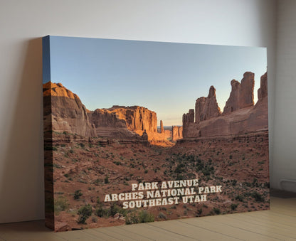 Arches National Park - Park Avenue | National Park Photography | Utah Travel Gift | Canyon Landscape Wall Art | Nature Prints Wall Art Utah