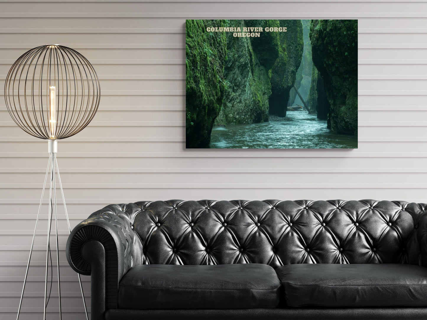 Columbia River Gorge, Oregon - Landscape Photography on Canvas | Travel Gift | Cliff Wall Art | Oregon Poster Print