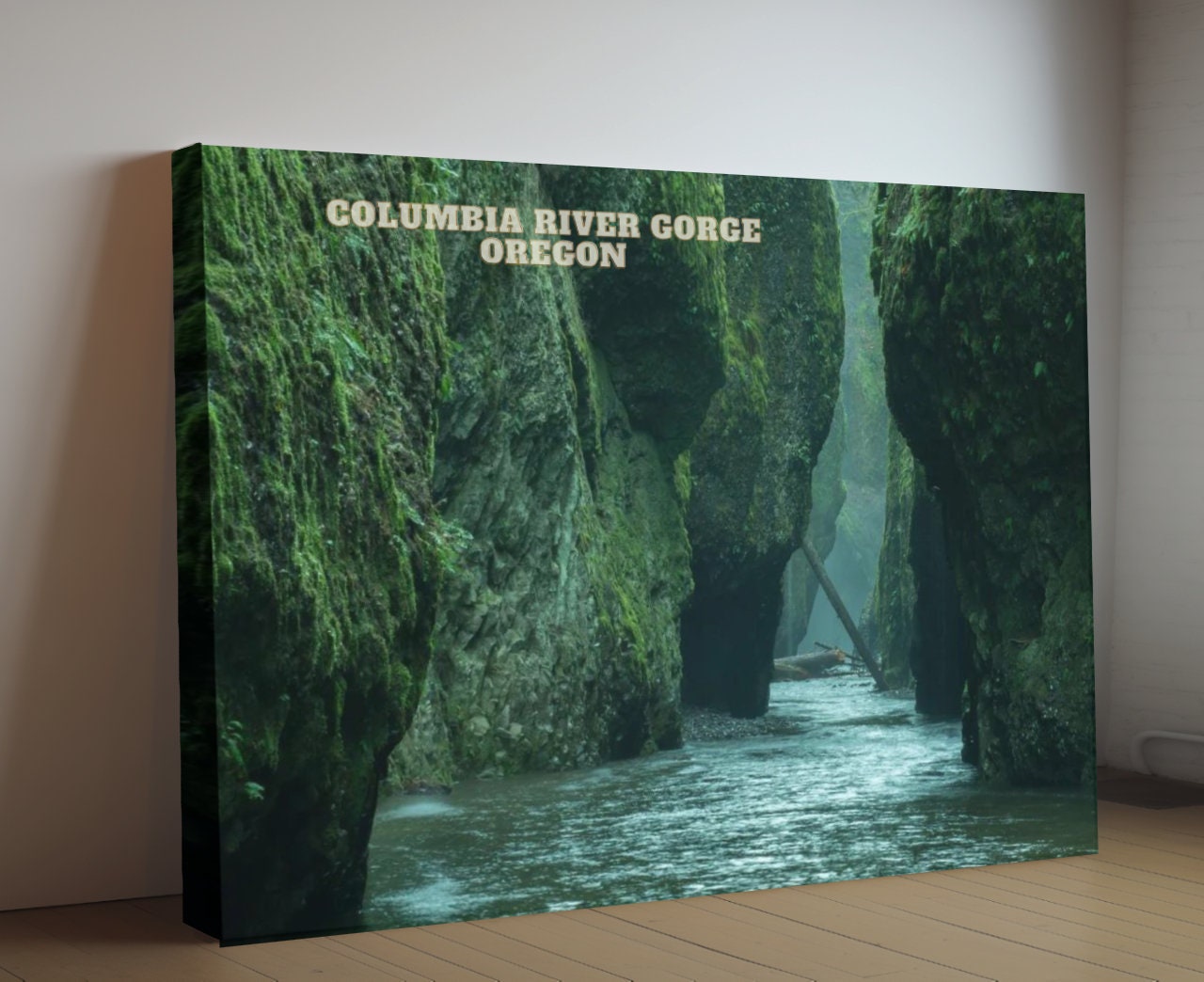 Columbia River Gorge, Oregon - Landscape Photography on Canvas | Travel Gift | Cliff Wall Art | Oregon Poster Print