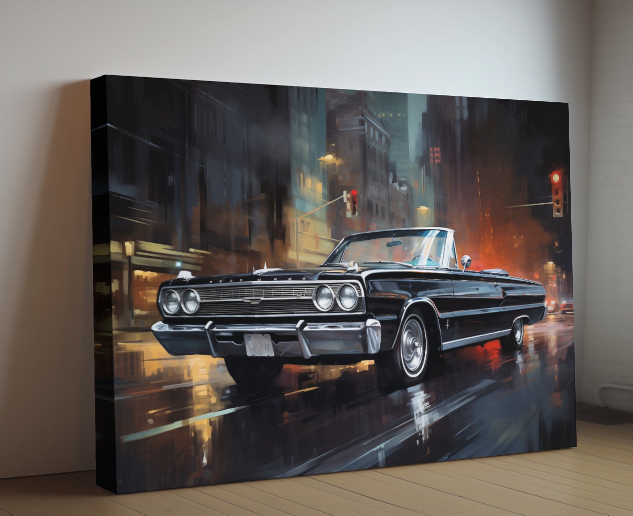 1967 Dodge Coronet RT 426 Hemi Convertible Print | Vintage Auto Wall Art Decor | Retro Muscle Car | Car Lovers Poster Gift
