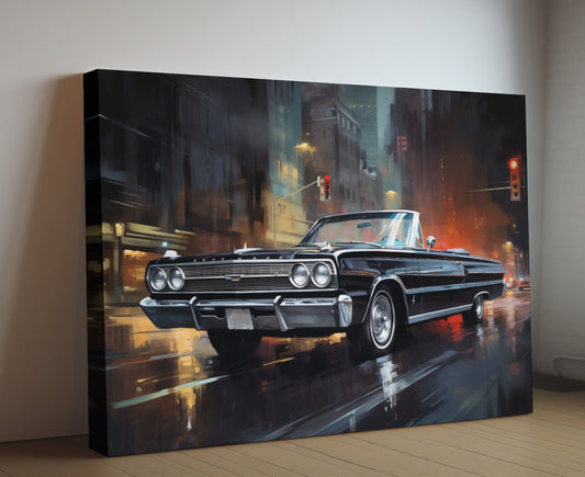 1967 Dodge Coronet RT 426 Hemi Convertible Print | Vintage Auto Wall Art Decor | Retro Muscle Car | Car Lovers Poster Gift