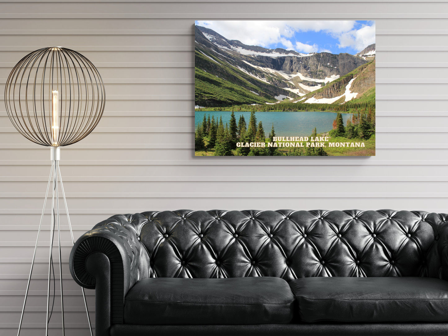 Bullhead Lake - Glacier National Park, Montana Canvas Print, Photography Travel Gift | Poster Gift, National Utah Print, Montana Wall Art