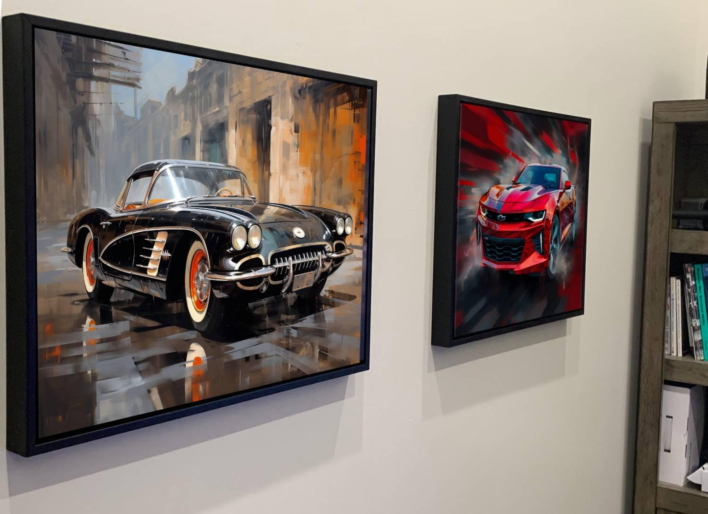 1960 Chevrolet Corvette Classic Car Canvas Print - Vintage Auto Wall Art - Collector's Edition - Automobile Lover Enthusiast Car Poster