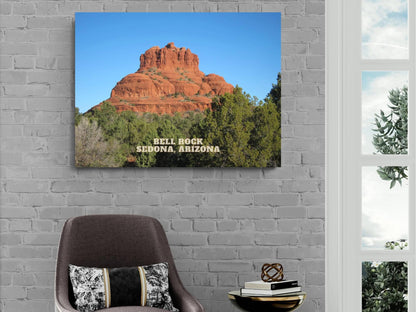 Bell Rock in Sedona, Arizona on Canvas, Arizona Wall Art, Travel Gift, Framed Canvas Print, Sedona Poster Print, Sedona Wall Decor USA
