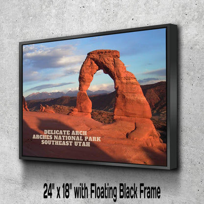 Delicate Arch - Arches National Park - Park Avenue | National Park Photography | Utah Travel Gift | Canyon Landscape| Nature Prints Utah