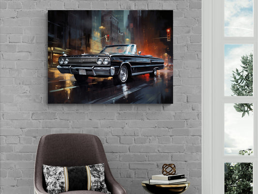 1967 Dodge Coronet RT 426 Hemi Convertible Print | Vintage Auto Wall Art Decor | Retro Muscle Car | Car Lovers Poster Gift