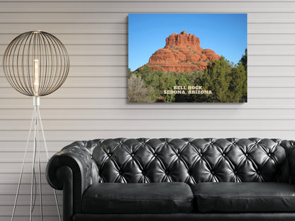 Bell Rock in Sedona, Arizona on Canvas, Arizona Wall Art, Travel Gift, Framed Canvas Print, Sedona Poster Print, Sedona Wall Decor USA