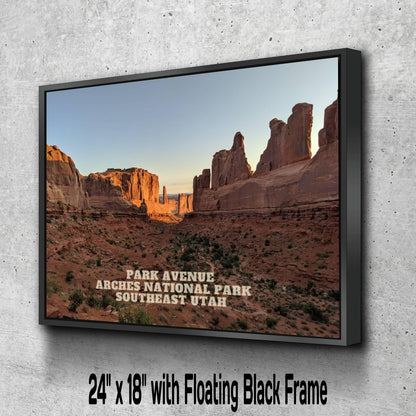Arches National Park - Park Avenue | National Park Photography | Utah Travel Gift | Canyon Landscape Wall Art | Nature Prints Wall Art Utah