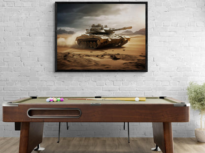 AbramsX Tank Canvas Print | Military Art | Cool Office Wall Decor | Mancave Art - 05