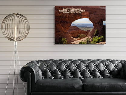 Partition Arch - Arches National Park - Park Avenue | National Park Photography | Utah Travel Gift | Canyon Landscape| Nature Prints Utah