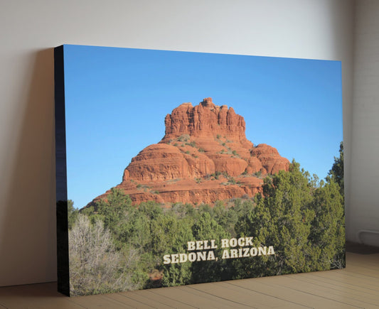 Bell Rock in Sedona, Arizona on Canvas, Arizona Wall Art, Travel Gift, Framed Canvas Print, Sedona Poster Print, Sedona Wall Decor USA