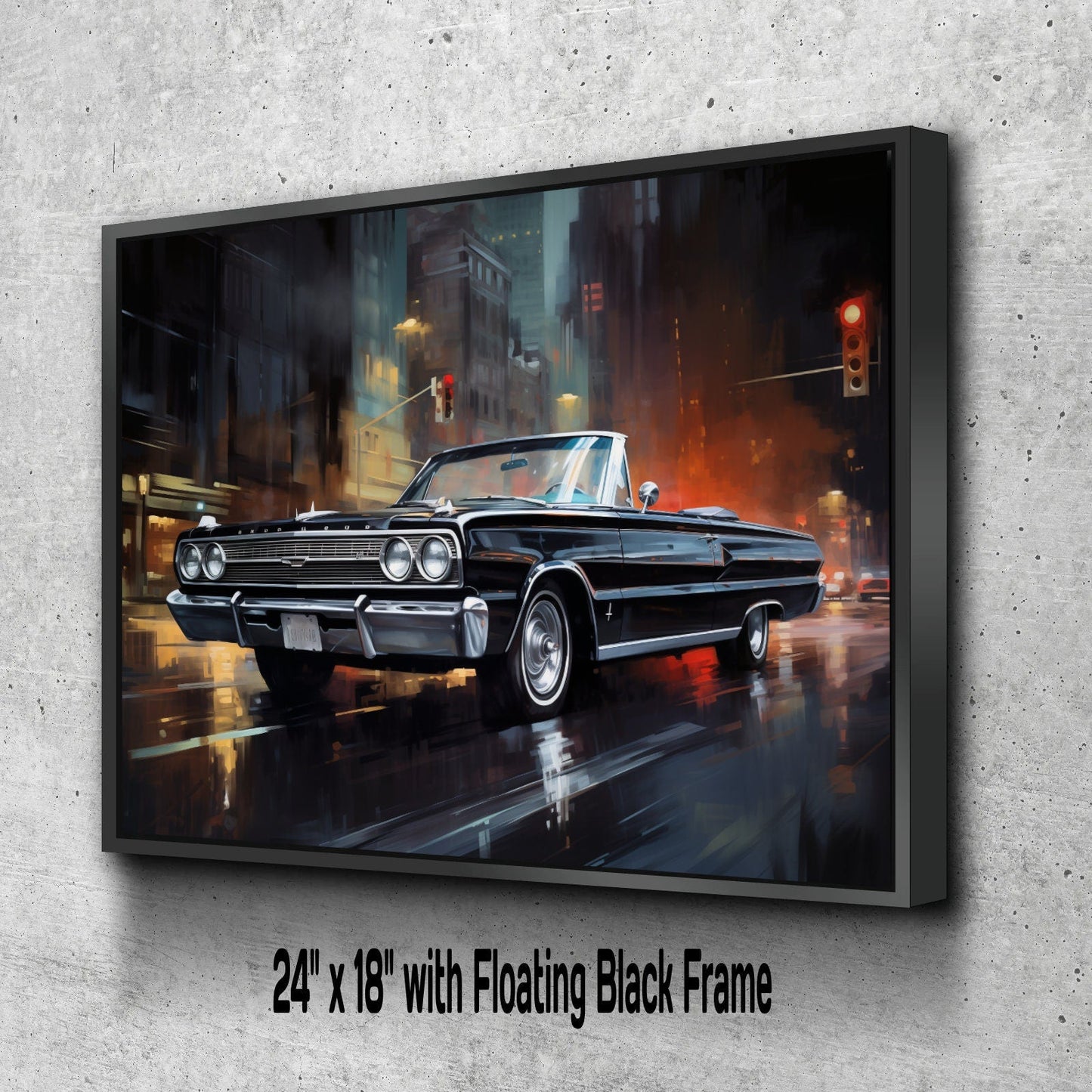 1967 Dodge Coronet RT 426 Hemi Convertible Print | Vintage Auto Wall Art Decor | Retro Muscle Car | Car Lovers Poster Gift