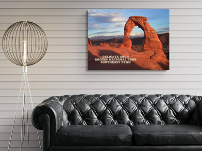 Delicate Arch - Arches National Park - Park Avenue | National Park Photography | Utah Travel Gift | Canyon Landscape| Nature Prints Utah
