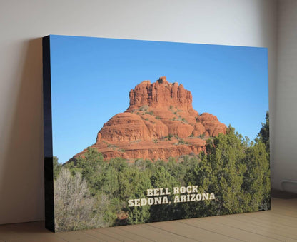 Bell Rock in Sedona, Arizona on Canvas, Arizona Wall Art, Travel Gift, Framed Canvas Print, Sedona Poster Print, Sedona Wall Decor USA