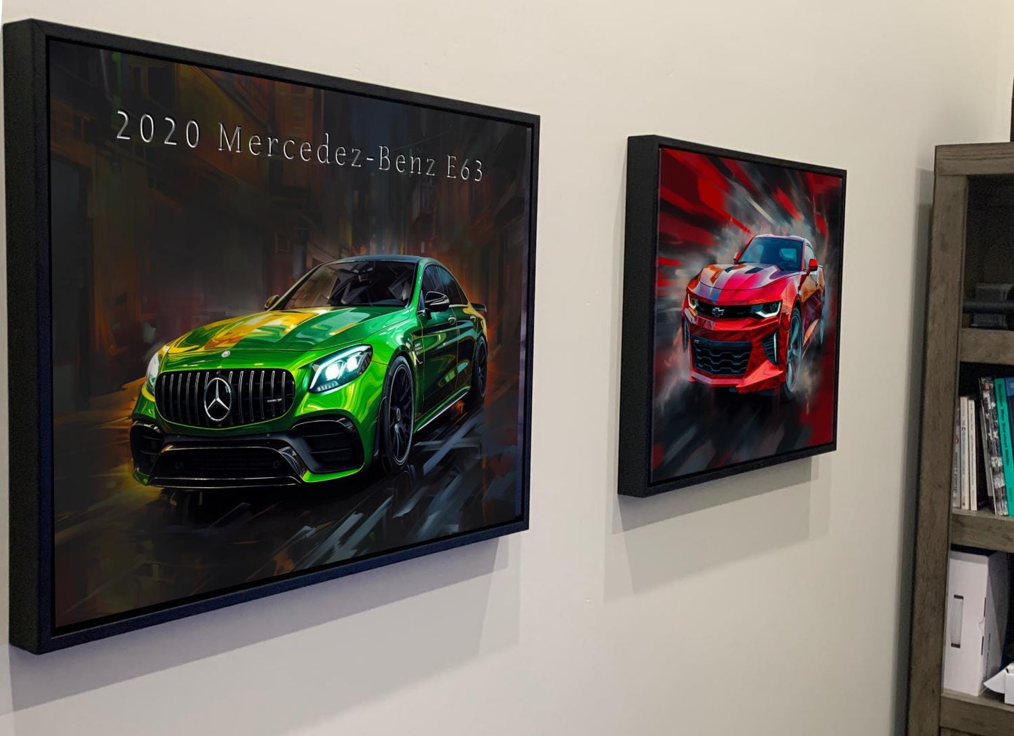 2020 Mercedes-Benz E63 Canvas Print | Green Sports Car Auto Wall Art Decor | New Sportscar | Car Lovers Poster Gift | AMG