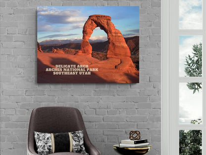 Delicate Arch - Arches National Park - Park Avenue | National Park Photography | Utah Travel Gift | Canyon Landscape| Nature Prints Utah