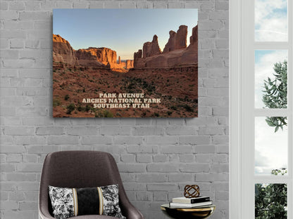 Arches National Park - Park Avenue | National Park Photography | Utah Travel Gift | Canyon Landscape Wall Art | Nature Prints Wall Art Utah